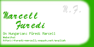 marcell furedi business card